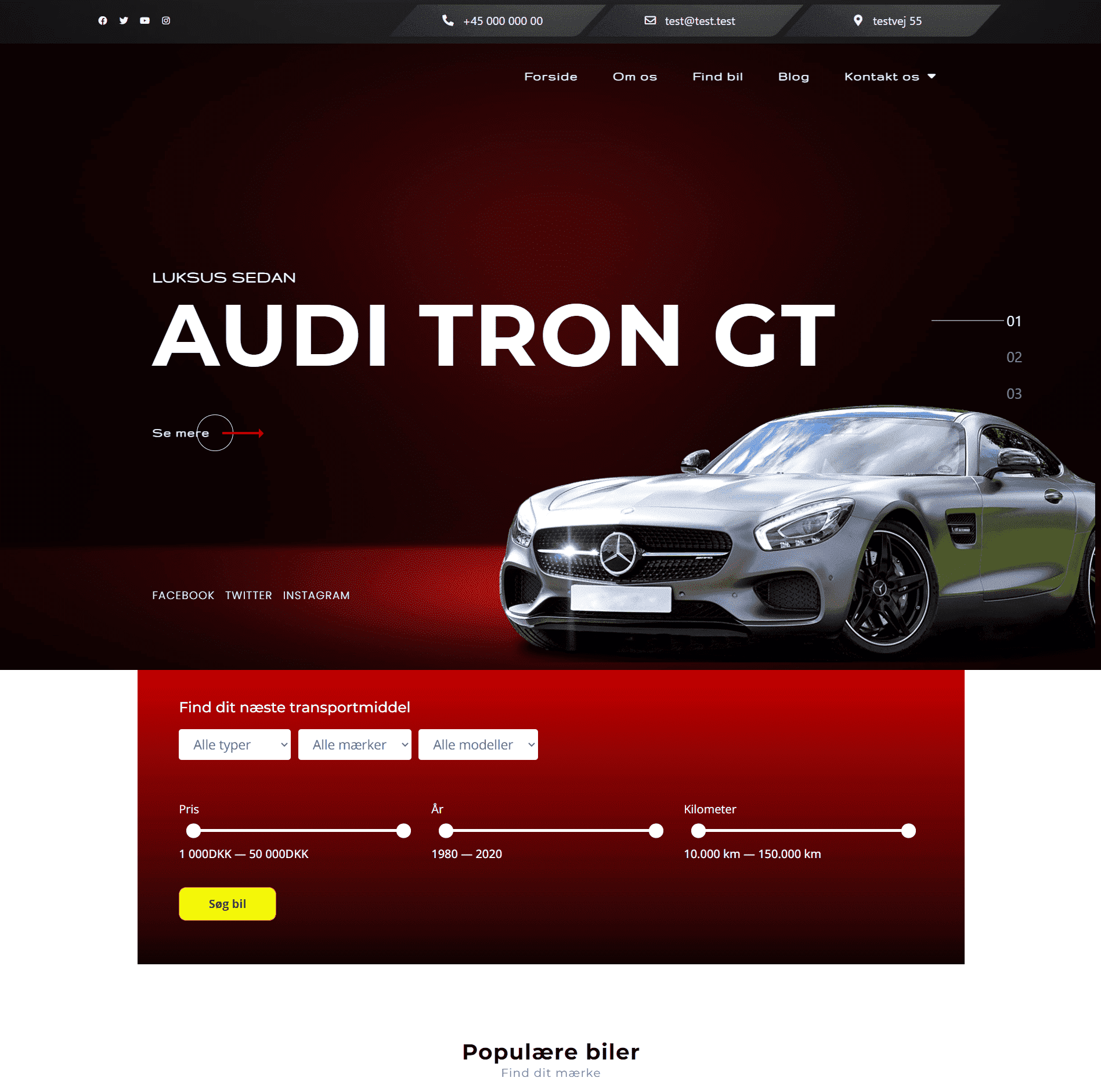 Sælg biler med en professionel hjemmeside